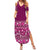 Hawaiian Tribal Elements Hibiscus Summer Maxi Dress Pink Pattern - Polynesian Pride