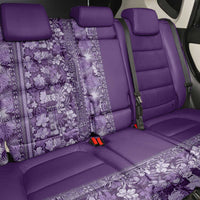 Hawaiian Tribal Elements Hibiscus Back Car Seat Cover Purple Pattern - Polynesian Pride