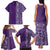 Hawaiian Tribal Elements Hibiscus Family Matching Tank Maxi Dress and Hawaiian Shirt Purple Pattern - Polynesian Pride