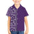 Hawaiian Tribal Elements Hibiscus Family Matching Tank Maxi Dress and Hawaiian Shirt Purple Pattern - Polynesian Pride