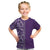 Hawaiian Tribal Elements Hibiscus Kid T Shirt Purple Pattern - Polynesian Pride