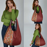 Hawaiian Tribal Elements Hibiscus Grocery Bag Red Pattern LT9 - Polynesian Pride