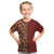 Hawaiian Tribal Elements Hibiscus Kid T Shirt Red Pattern - Polynesian Pride