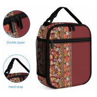 Hawaiian Tribal Elements Hibiscus Lunch Bag Red Pattern LT9 - Polynesian Pride