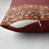 Hawaiian Tribal Elements Hibiscus Pillow Cover Red Pattern LT9 - Polynesian Pride