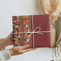 Hawaiian Tribal Elements Hibiscus Wrapping Paper Red Pattern - Polynesian Pride