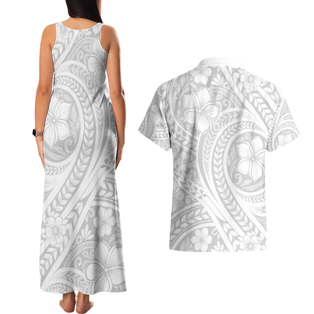 Lotu Tamaiti Samoan Polynesian Tribal Couples Matching Tank Maxi Dress and Hawaiian Shirt - Polynesian Pride