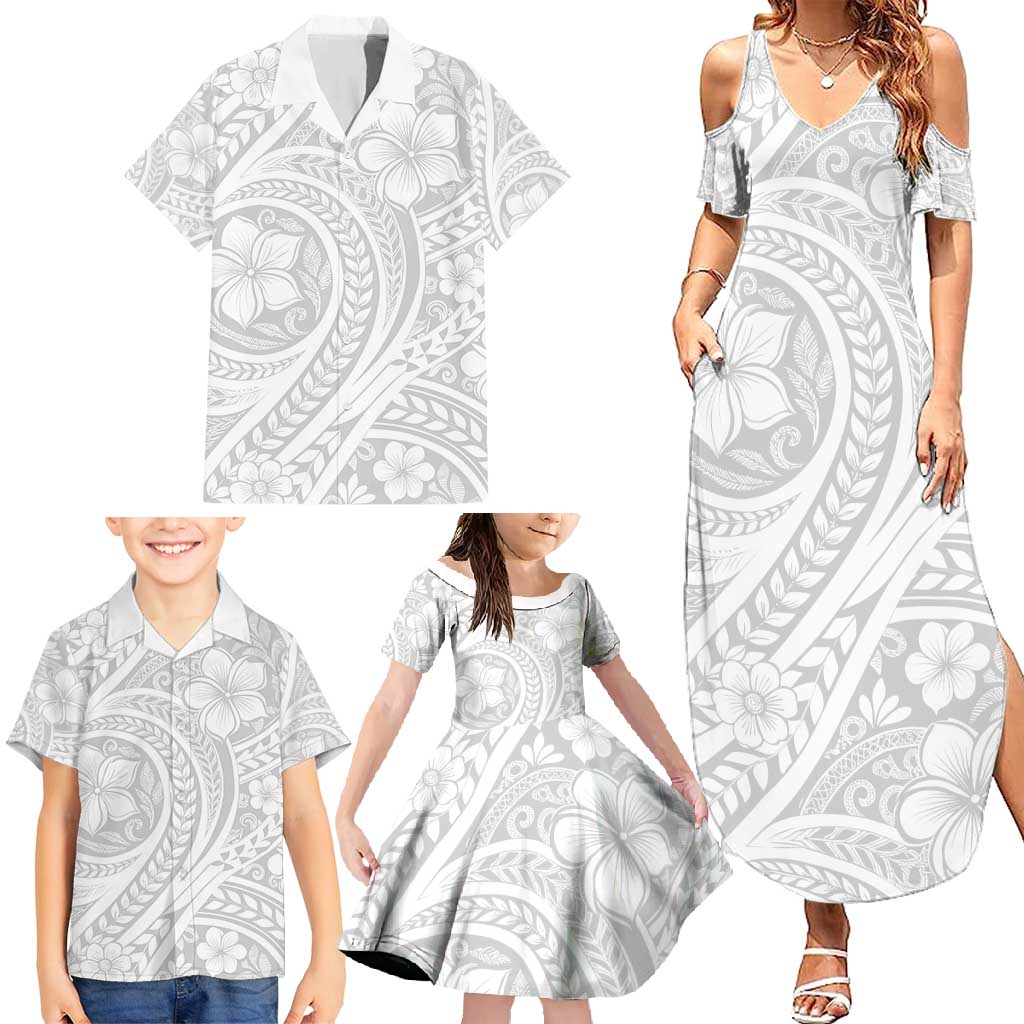 Lotu Tamaiti Samoan Polynesian Tribal Family Matching Summer Maxi Dress and Hawaiian Shirt - Polynesian Pride
