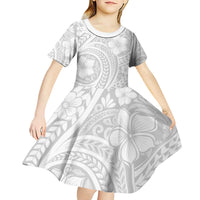 Lotu Tamaiti Samoan Polynesian Tribal Kid Short Sleeve Dress - Polynesian Pride
