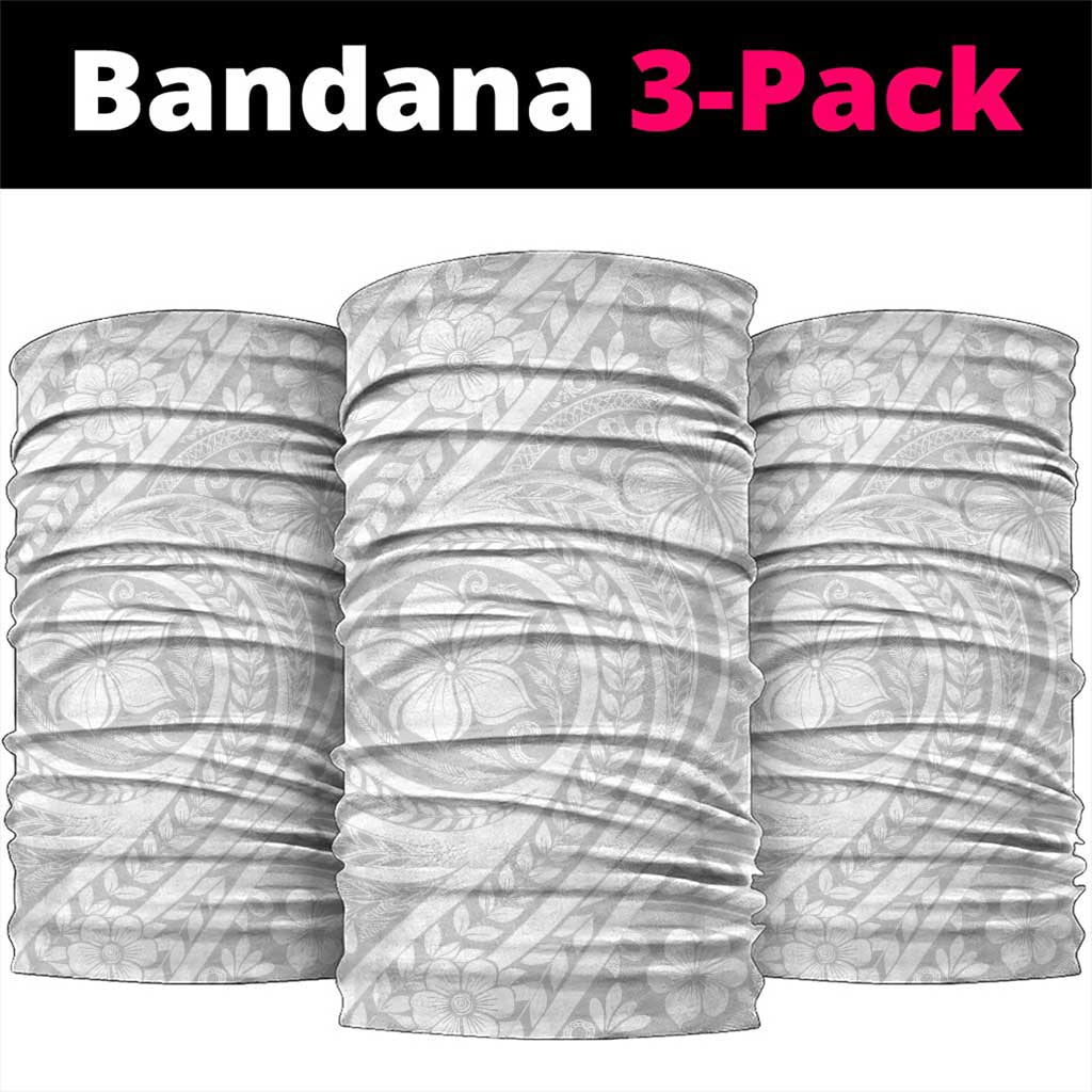 Lotu Tamaiti Samoan Polynesian Tribal Neck Gaiter LT9 package One Size: 25*50cm White - Polynesian Pride