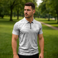 Lotu Tamaiti Samoan Polynesian Tribal Zipper Polo Shirt - Polynesian Pride
