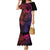 Polynesia Mermaid Dress Whale Tale and Polynesian Sunset Plumeria Pink LT9 Women Pink - Polynesian Pride