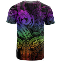 Polynesia T Shirt Whale Tale and Polynesian Sunset Plumeria Rainbow LT9 - Polynesian Pride