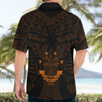 FSM Chuuk States Hawaiian Shirt Micronesia Vintage Polynesian Tribal Gold Version LT9 - Polynesian Pride
