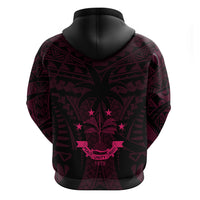 FSM Chuuk States Hoodie Micronesia Vintage Polynesian Tribal Pink Version LT9 - Polynesian Pride
