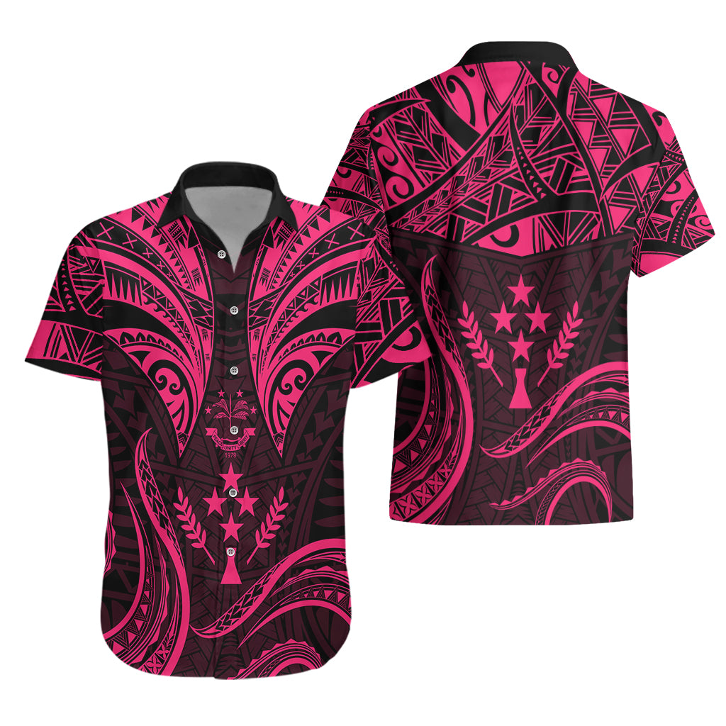 FSM Kosrae States Hawaiian Shirt Micronesia Vintage Polynesian Tribal Pink Version LT9 - Polynesian Pride