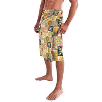 Mele Kalikimaka Hawaii Christmas Lavalava Melemele Mama Seamless Floral Motif - Polynesian Pride