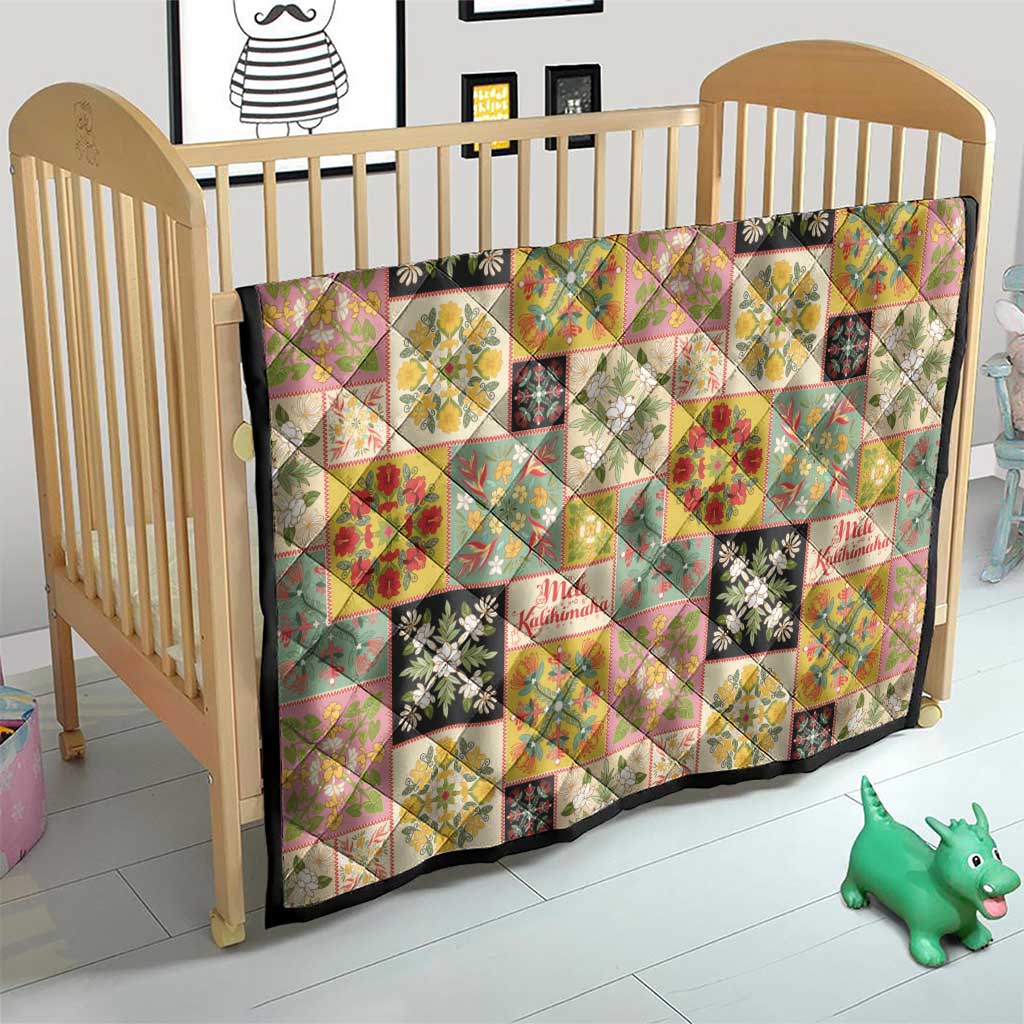 Mele Kalikimaka Hawaii Christmas Quilt Melemele Mama Seamless Floral Motif - Polynesian Pride