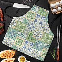 Mele Kalikimaka Hawaii Christmas Apron Omaomao Seamless Floral Motif - Polynesian Pride