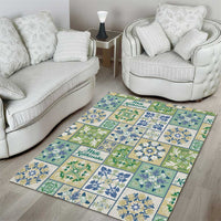 Mele Kalikimaka Hawaii Christmas Area Rug Omaomao Seamless Floral Motif - Polynesian Pride