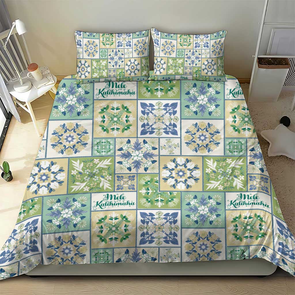 Mele Kalikimaka Hawaii Christmas Bedding Set Omaomao Seamless Floral Motif - Polynesian Pride