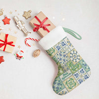 Mele Kalikimaka Hawaii Christmas Stocking Omaomao Seamless Floral Motif - Polynesian Pride