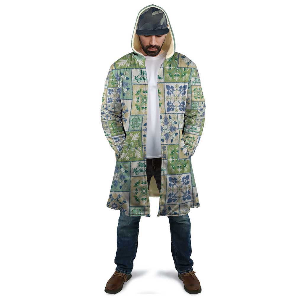 Mele Kalikimaka Hawaii Christmas Cloak Omaomao Seamless Floral Motif - Polynesian Pride