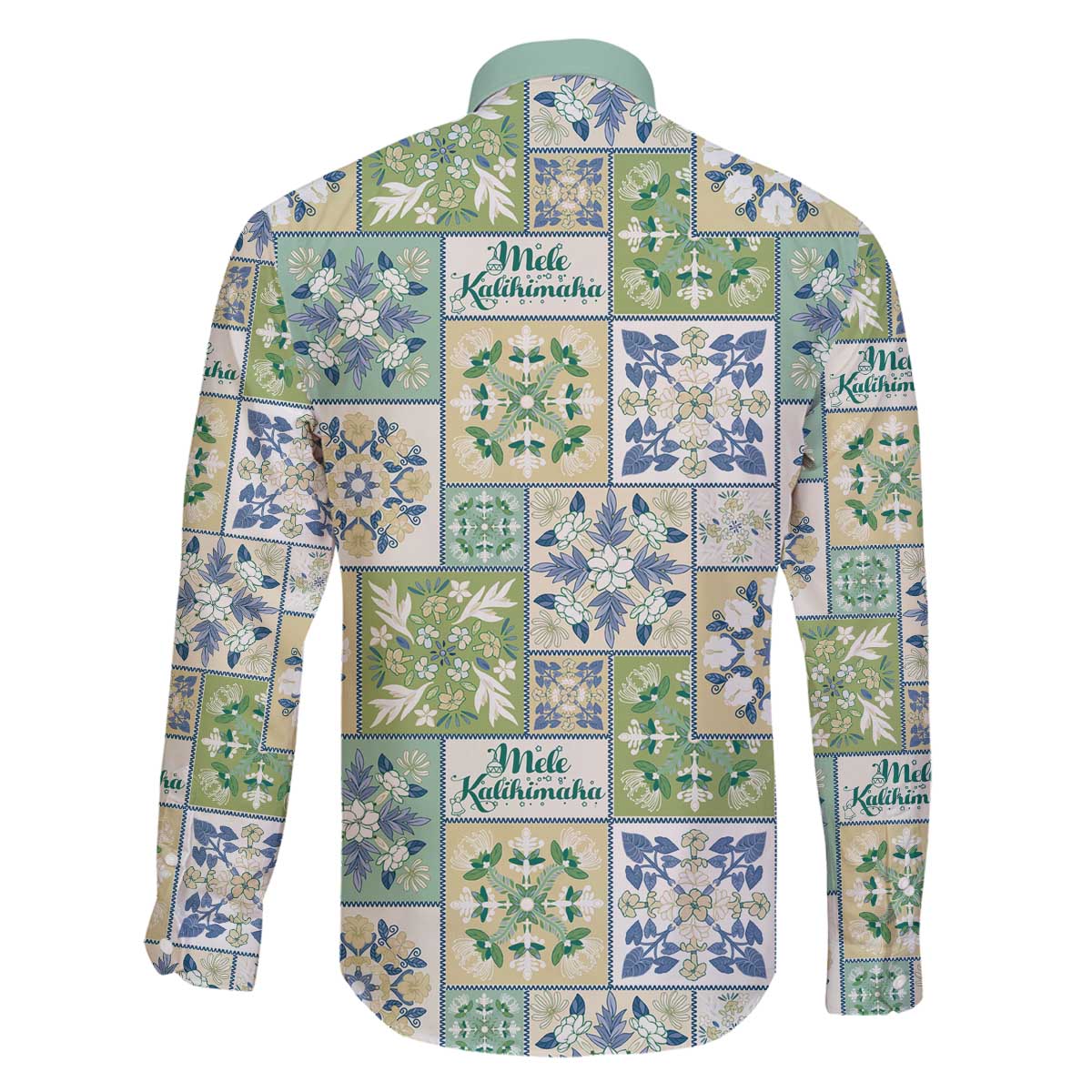 Mele Kalikimaka Hawaii Christmas Family Matching Off The Shoulder Long Sleeve Dress and Hawaiian Shirt Omaomao Seamless Floral Motif - Polynesian Pride