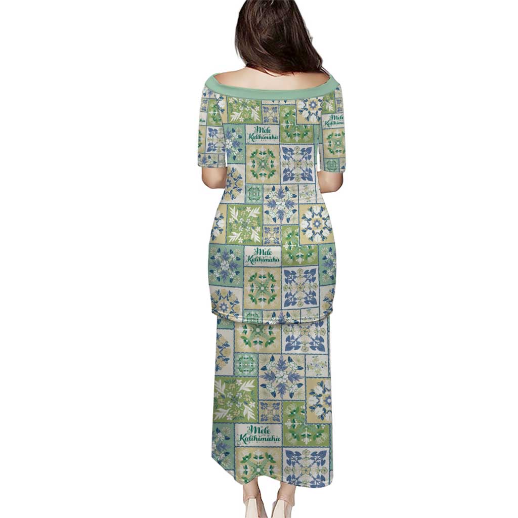 Mele Kalikimaka Hawaii Christmas Puletasi Omaomao Seamless Floral Motif LT9 - Polynesian Pride