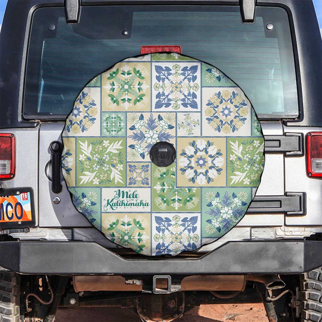 Mele Kalikimaka Hawaii Christmas Spare Tire Cover Omaomao Seamless Floral Motif - Polynesian Pride