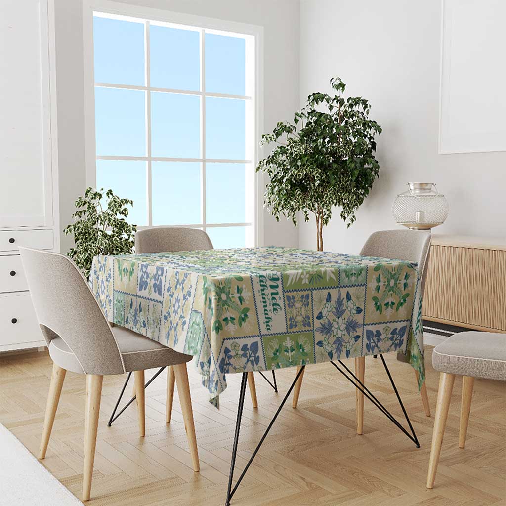 Mele Kalikimaka Hawaii Christmas Tablecloth Omaomao Seamless Floral Motif LT9 - Polynesian Pride