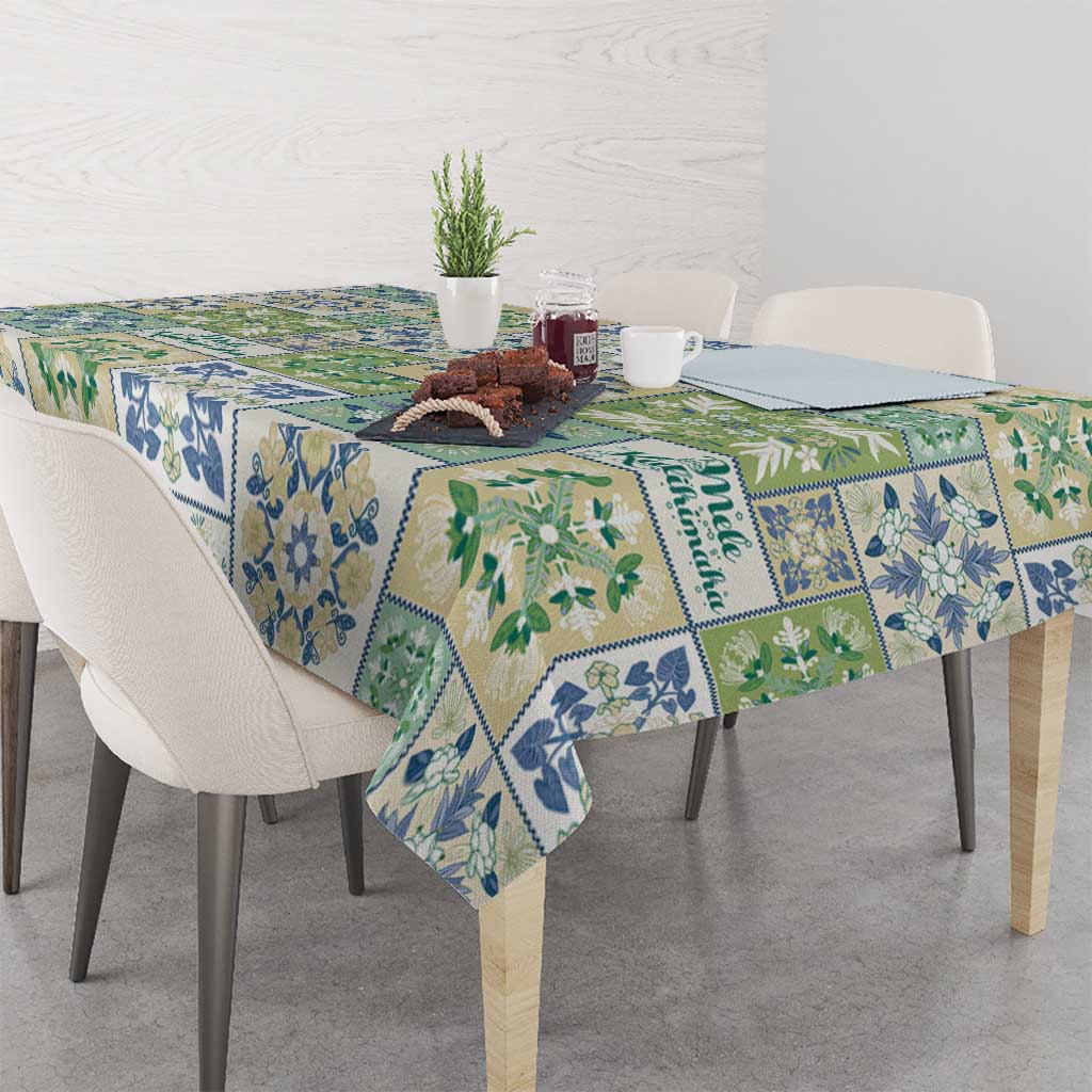 Mele Kalikimaka Hawaii Christmas Tablecloth Omaomao Seamless Floral Motif LT9 - Polynesian Pride