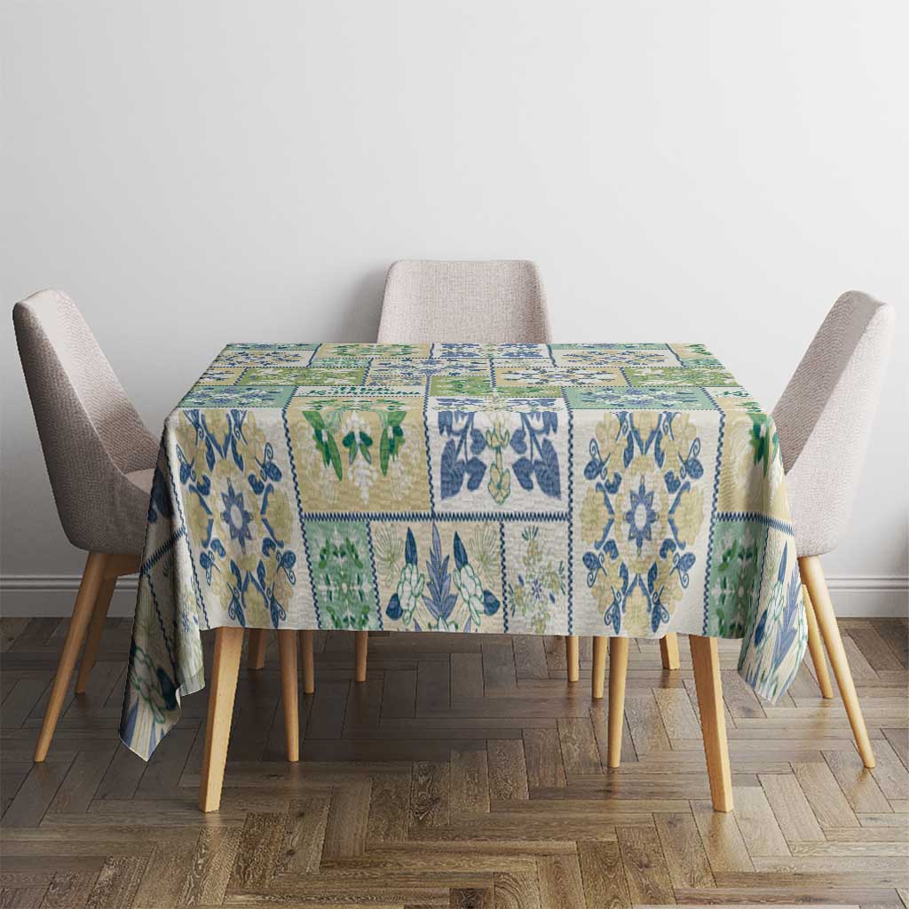 Mele Kalikimaka Hawaii Christmas Tablecloth Omaomao Seamless Floral Motif LT9 - Polynesian Pride
