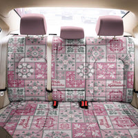 Mele Kalikimaka Hawaii Christmas Back Car Seat Cover Akala Seamless Floral Motif - Polynesian Pride