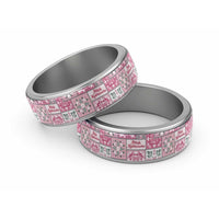 Mele Kalikimaka Hawaii Christmas Classic Ring Akala Seamless Floral Motif - Polynesian Pride