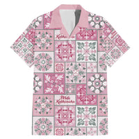 Mele Kalikimaka Hawaii Christmas Family Matching Mermaid Dress and Hawaiian Shirt Akala Seamless Floral Motif - Polynesian Pride