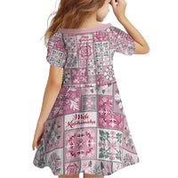 Mele Kalikimaka Hawaii Christmas Family Matching Summer Maxi Dress and Hawaiian Shirt Akala Seamless Floral Motif - Polynesian Pride