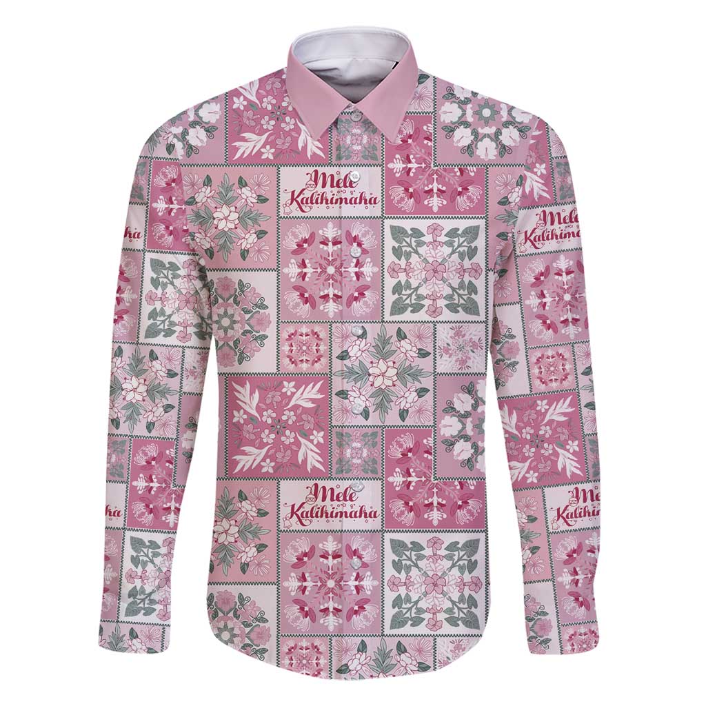 Mele Kalikimaka Hawaii Christmas Family Matching Tank Maxi Dress and Hawaiian Shirt Akala Seamless Floral Motif - Polynesian Pride