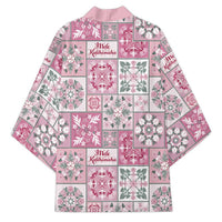 Mele Kalikimaka Hawaii Christmas Kimono Akala Seamless Floral Motif LT9 - Polynesian Pride