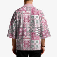 Mele Kalikimaka Hawaii Christmas Kimono Akala Seamless Floral Motif LT9 - Polynesian Pride