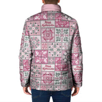 Mele Kalikimaka Hawaii Christmas Padded Jacket Akala Seamless Floral Motif LT9 - Polynesian Pride