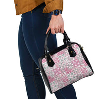 Mele Kalikimaka Hawaii Christmas Shoulder Handbag Akala Seamless Floral Motif - Polynesian Pride