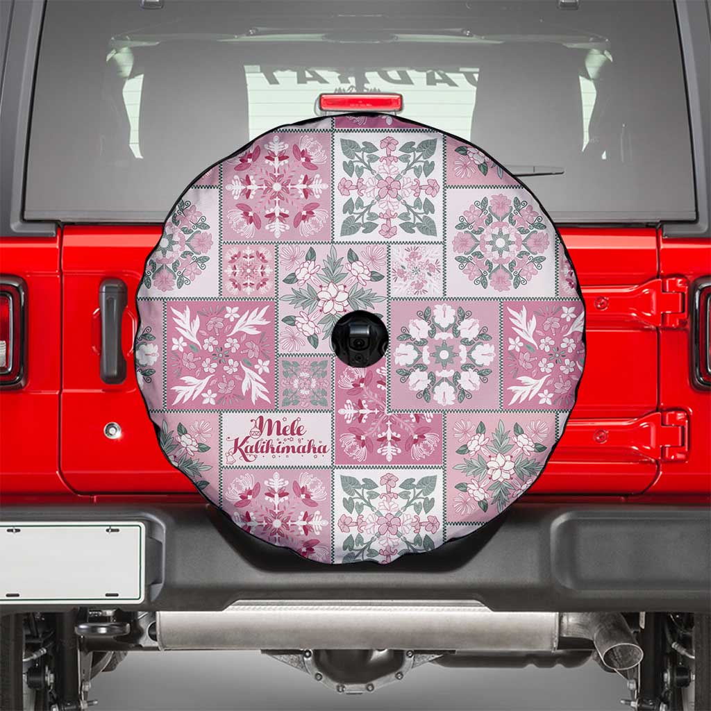 Mele Kalikimaka Hawaii Christmas Spare Tire Cover Akala Seamless Floral Motif - Polynesian Pride