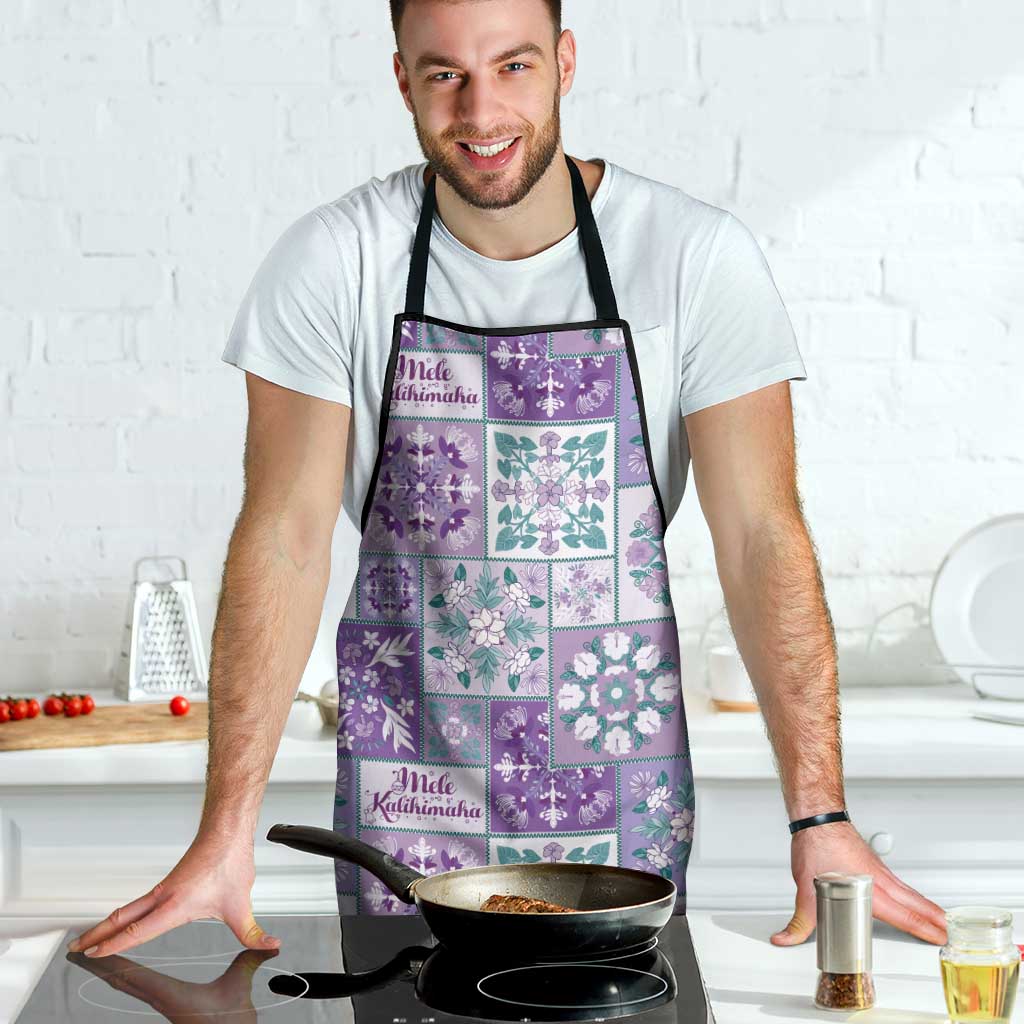 Mele Kalikimaka Hawaii Christmas Apron Poni Seamless Floral Motif - Polynesian Pride