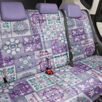 Mele Kalikimaka Hawaii Christmas Back Car Seat Cover Poni Seamless Floral Motif - Polynesian Pride