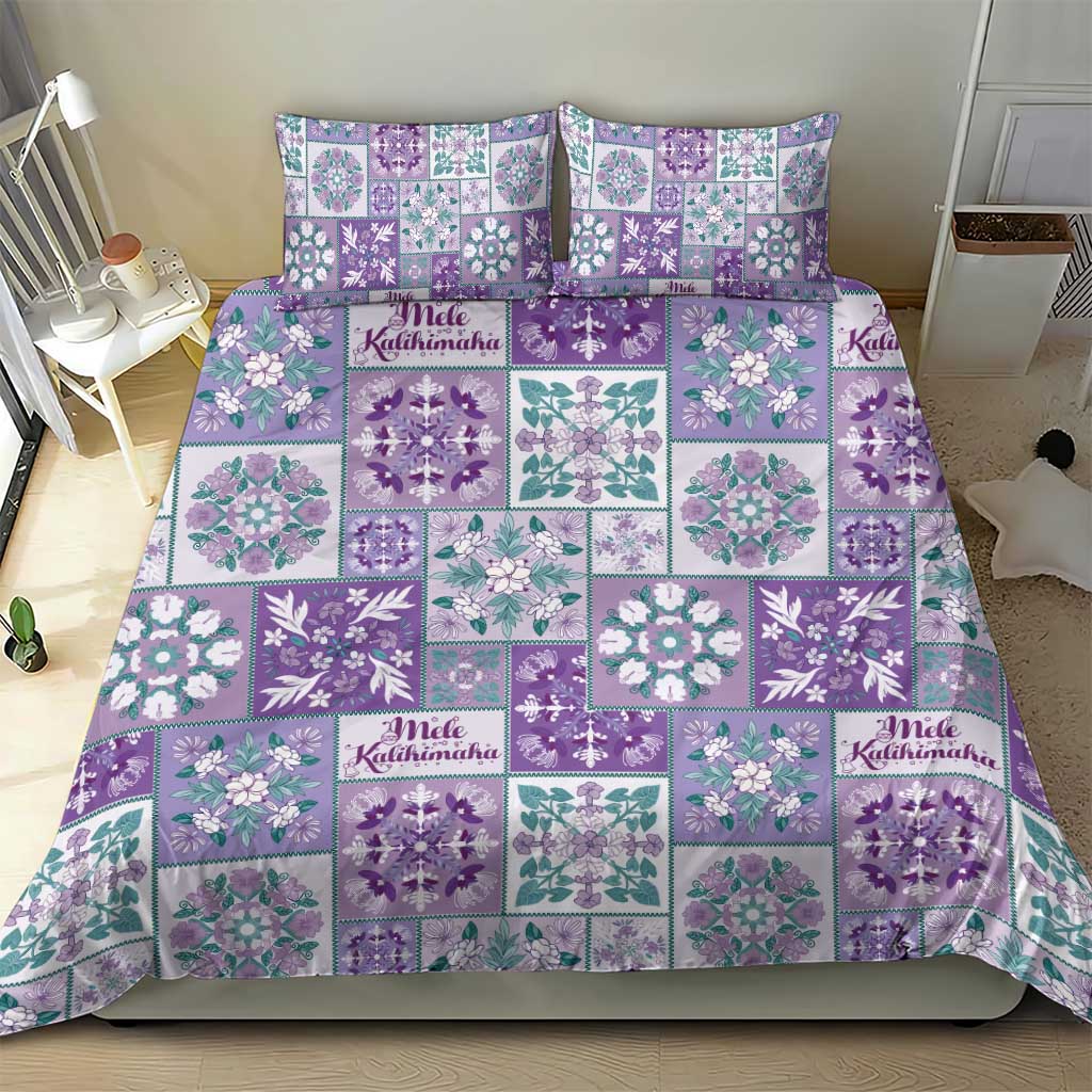 Mele Kalikimaka Hawaii Christmas Bedding Set Poni Seamless Floral Motif - Polynesian Pride