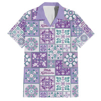 Mele Kalikimaka Hawaii Christmas Family Matching Long Sleeve Bodycon Dress and Hawaiian Shirt Poni Seamless Floral Motif - Polynesian Pride