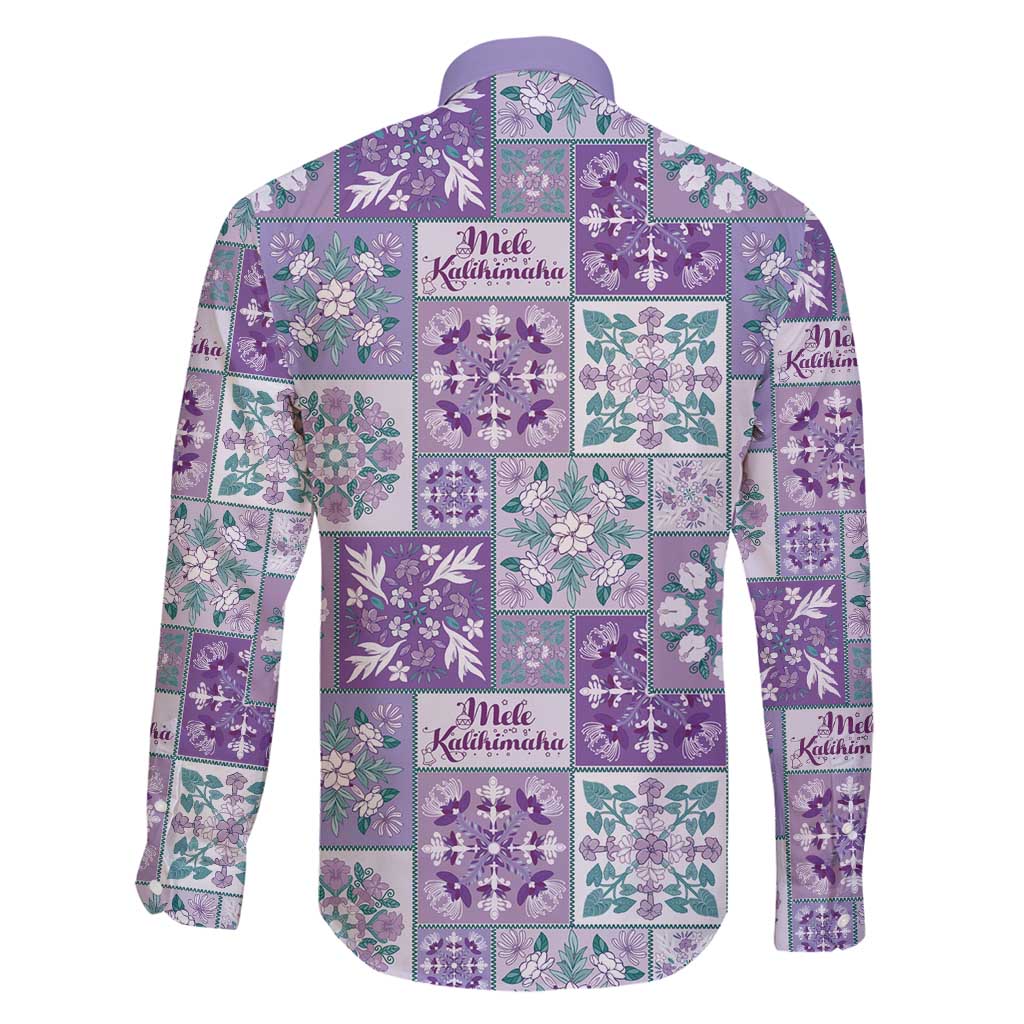 Mele Kalikimaka Hawaii Christmas Family Matching Long Sleeve Bodycon Dress and Hawaiian Shirt Poni Seamless Floral Motif - Polynesian Pride