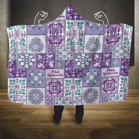 Mele Kalikimaka Hawaii Christmas Hooded Blanket Poni Seamless Floral Motif LT9 - Polynesian Pride