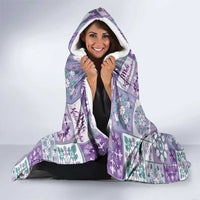 Mele Kalikimaka Hawaii Christmas Hooded Blanket Poni Seamless Floral Motif LT9 - Polynesian Pride